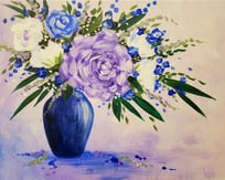 Vibrant Violets fun thing to do on Mother's Day easy painting for beginners Unique gift for Mother's Day