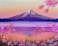 Spring Mountain fun thing to do on Mother's Day easy painting for beginners