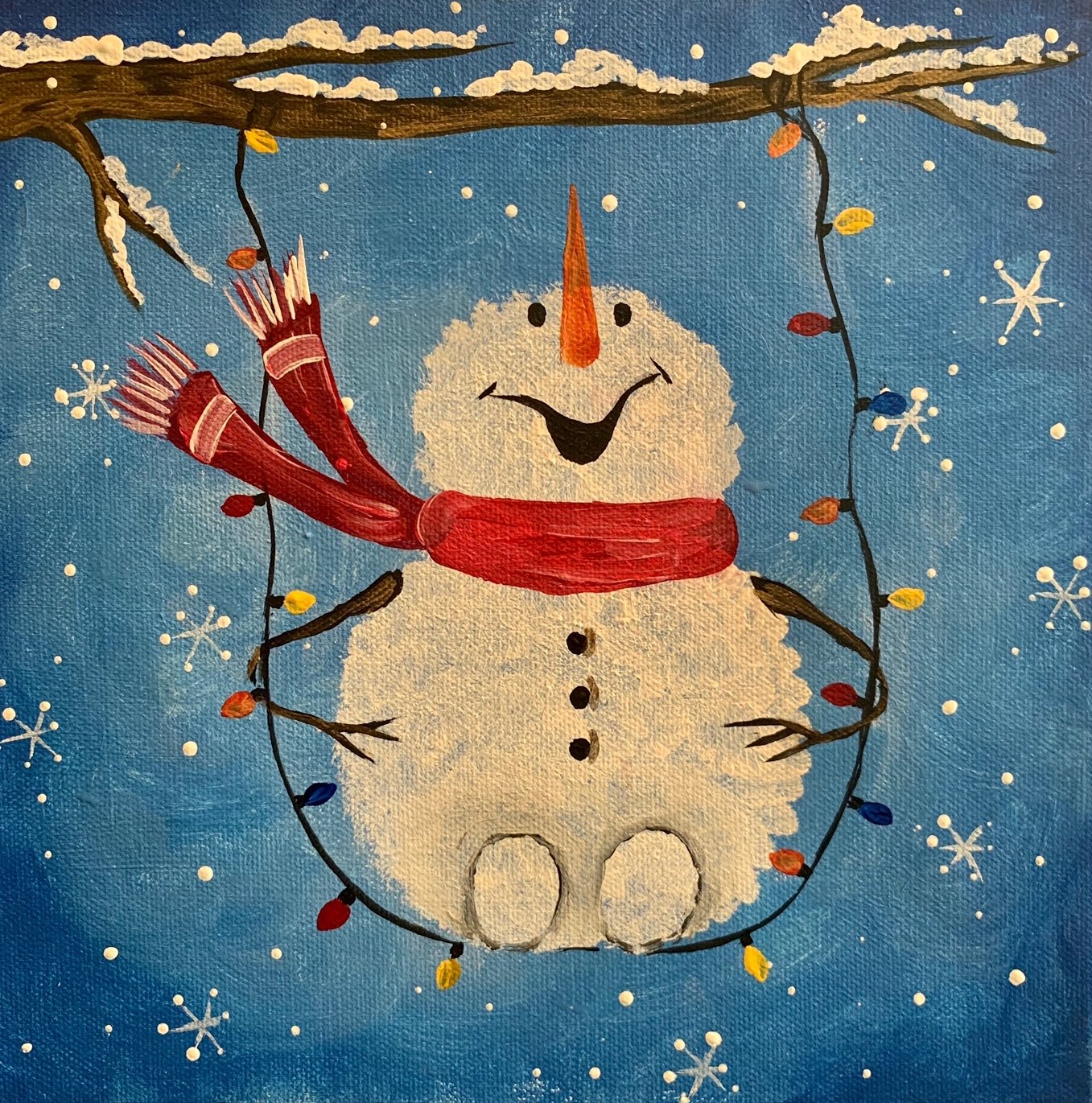 swinging snowman 